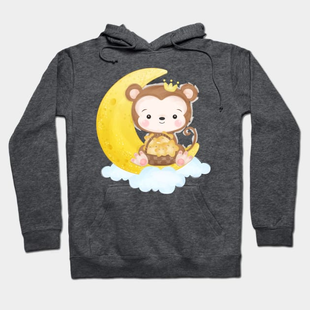 Monkey Hoodie by O2Graphic